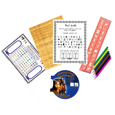 Egyptian Hieroglyphic Activity Kit - 7" X 11"