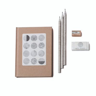 Sketchbook Art Kit - Doodle Set with Paper, Pencils and Bag