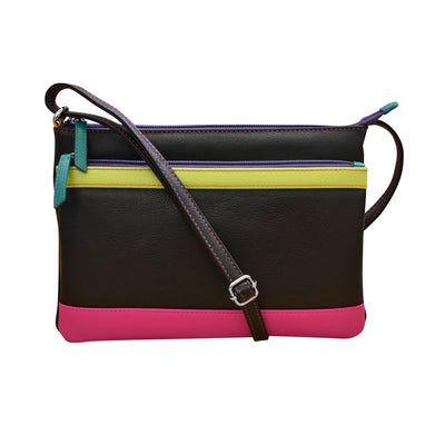 Double Zip Crossbody Bag