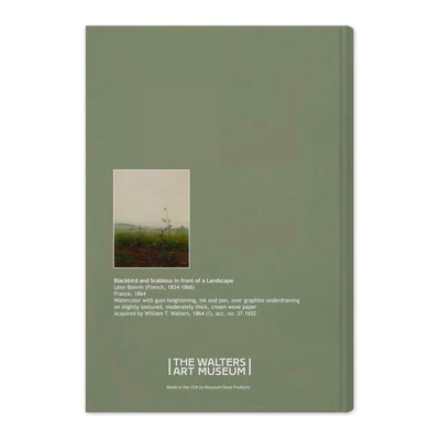 Léon Bonvin Blackbird Landscape Large Journal