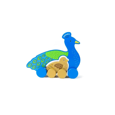 Peacock Big & Little Roller Toy