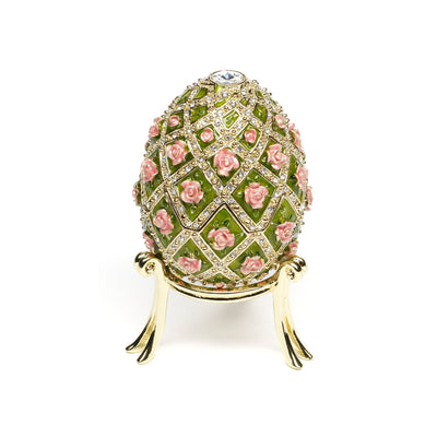 Rose Trellis Egg Music Box