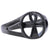 Men's Black Stainless Steel Ankh Cross Ring