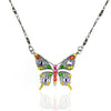 Aprille Crystal Butterfly Necklace