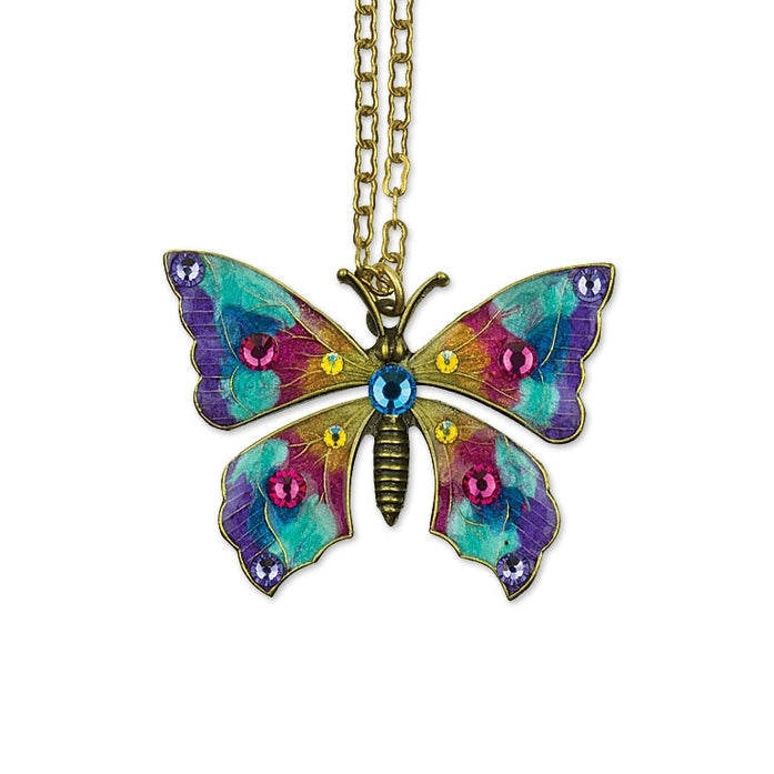 Luanne Crystal Butterfly Necklace