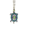 Carries the World On Its Back Turtle Crystal Pendant