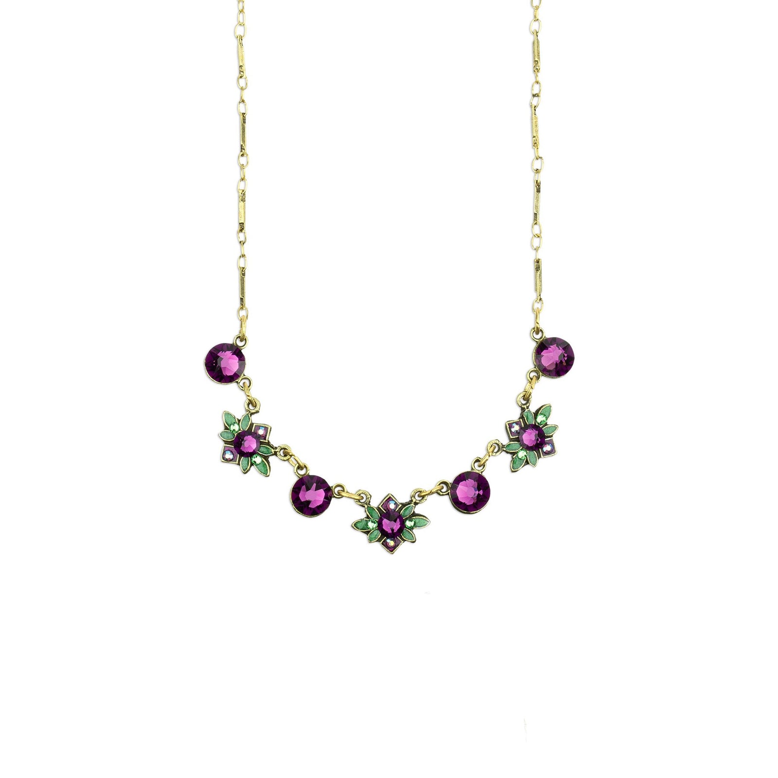 Purple Deco Necklace