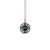 Deep Blue Filigree Button Necklace