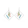 "Barb-Wire" Diamond Ornament Earrings