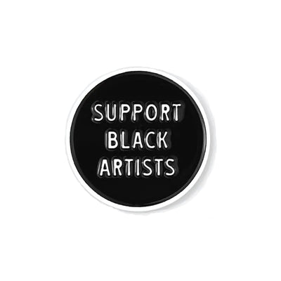 Support Black Artists Enamel Pin