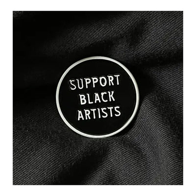 Support Black Artists Enamel Pin