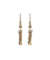 Egyptian Cat Amulet Earrings