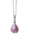 Egg in Jeweled Cage Pendant Necklace